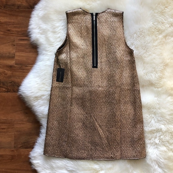 Whitney Eve Butterfly Ginger Textured Sleeveless Shift Dress 2 - Picture 9 of 9